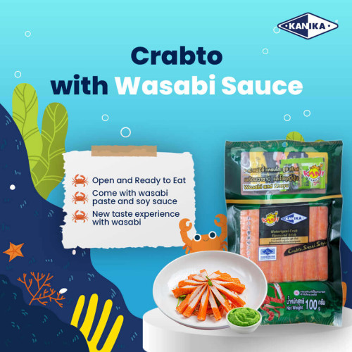 SU20260. [CS-CRABTO W/SS+WS] CRAB STICK CRABTO W/ SOY SAUCE+WASABI